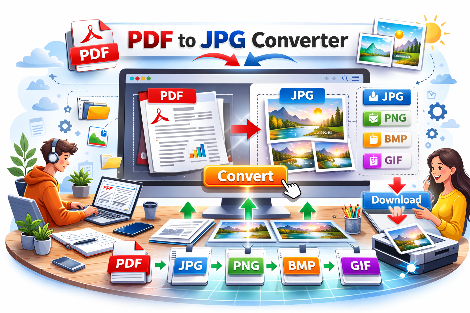 PDF to JPG Converter
