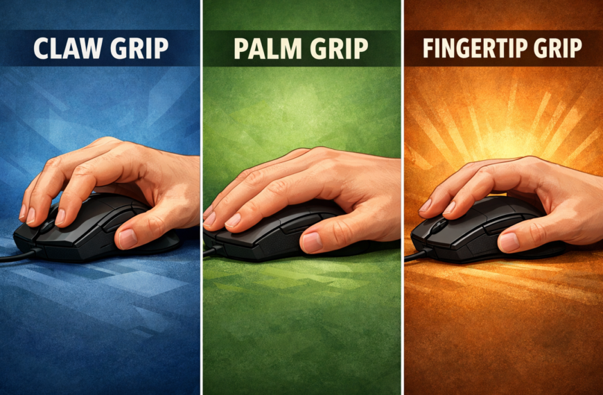 Claw Grip vs Palm Grip vs Fingertip Grip